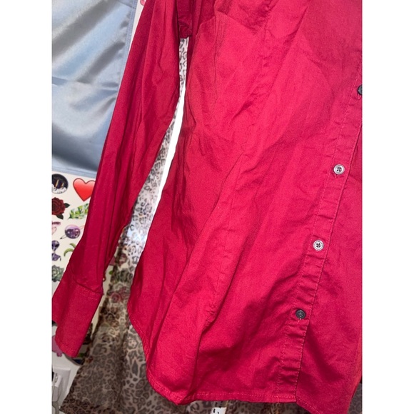 Women’s Red Button Down Merona Long Sleeve ❤️ - Picture 6 of 12